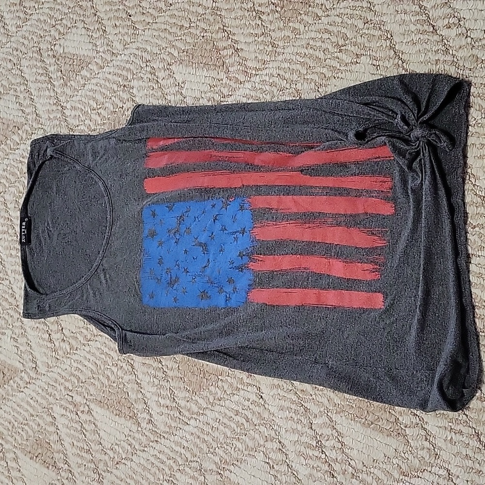 Zutter American flag tank top
